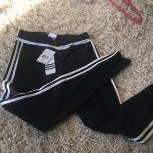 Adidas Black & White Joggers Size Extra Small